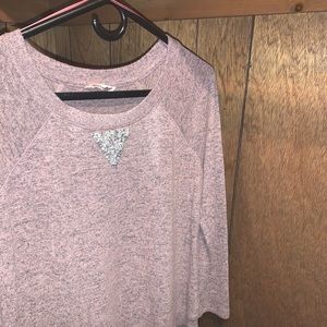 Long sleeve pink shirt